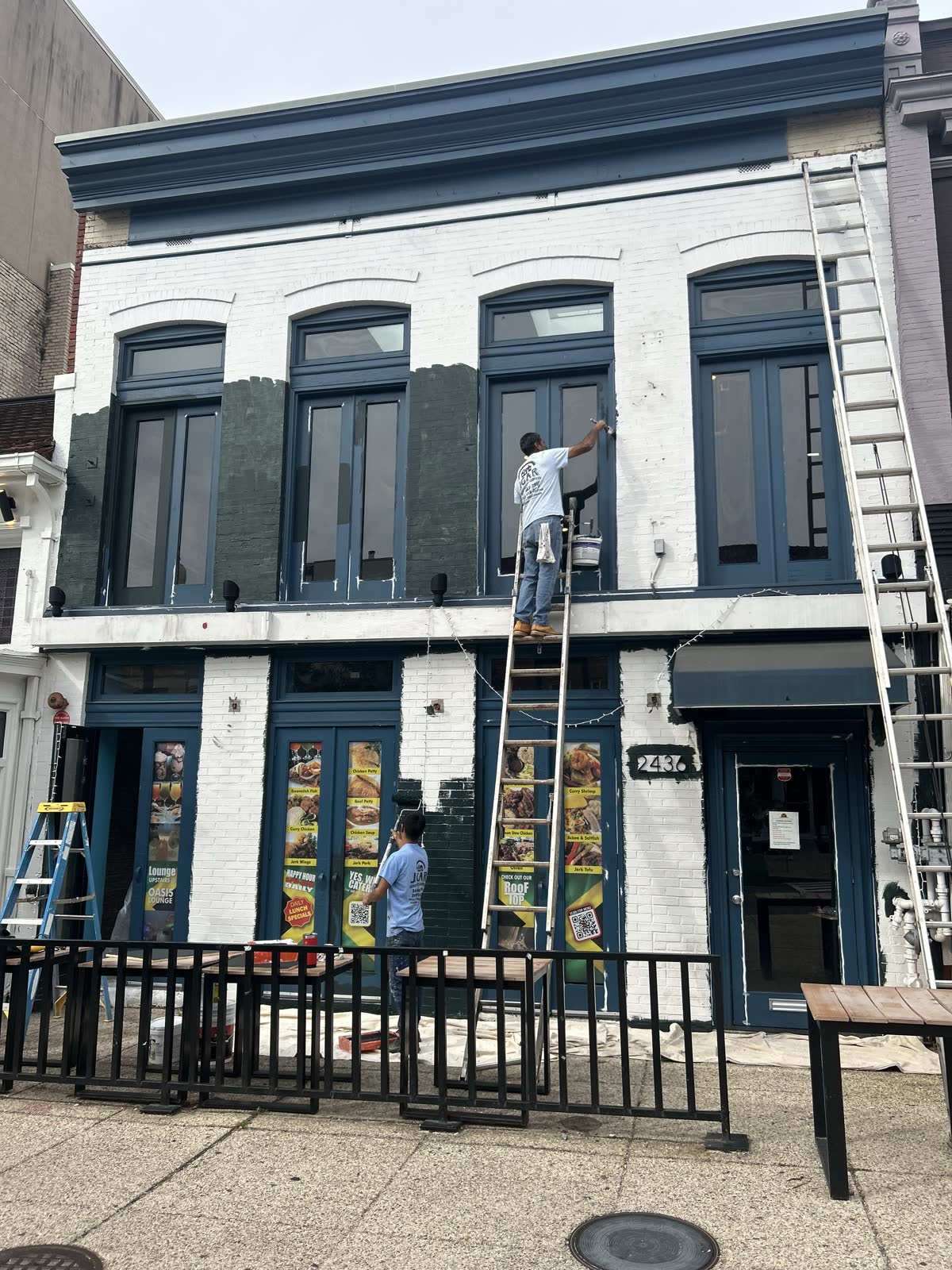 Commercial Exterior Repaint — before the work